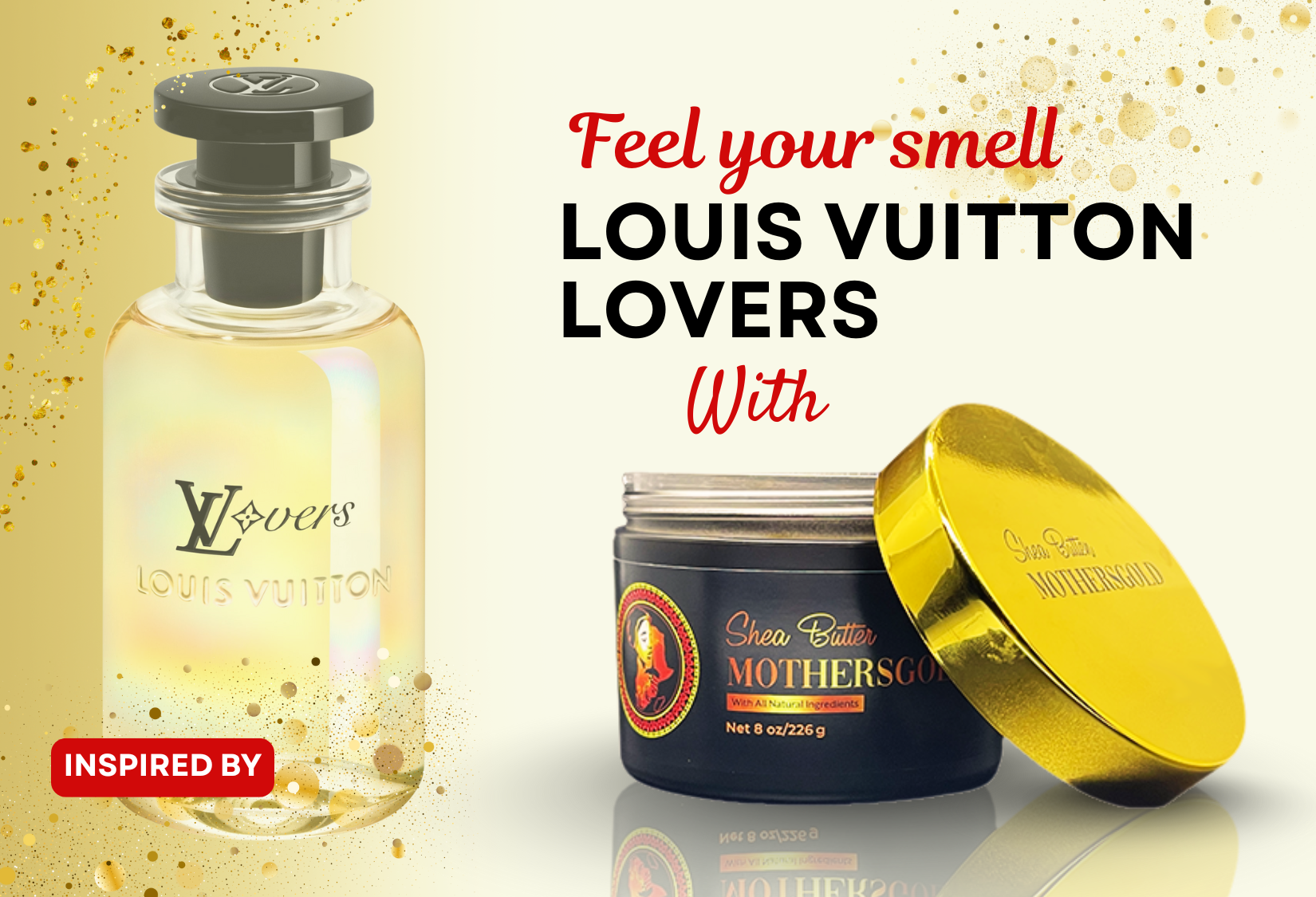 Lovers Embrace (Inspired by Louis Vuitton Lovers) - Mothersgold