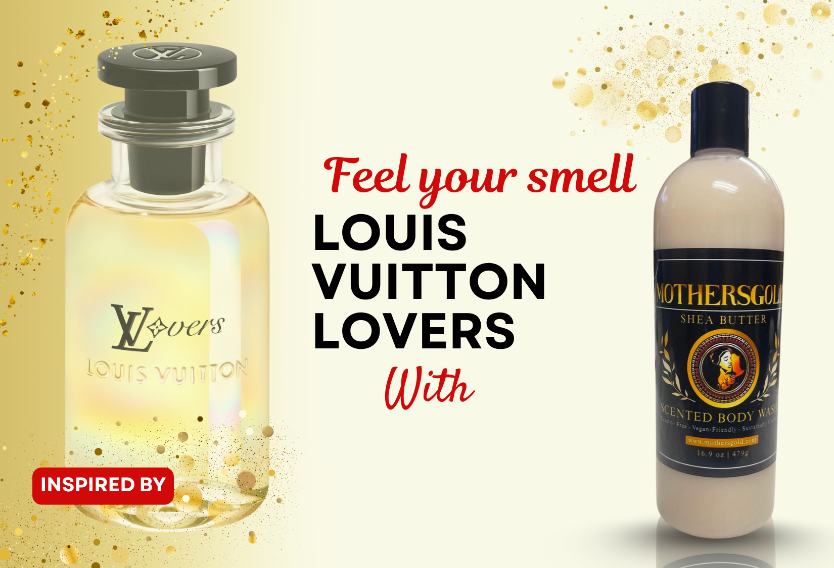 Lovers Embrace (Inspired by Louis Vuitton Lovers) - Mothersgold