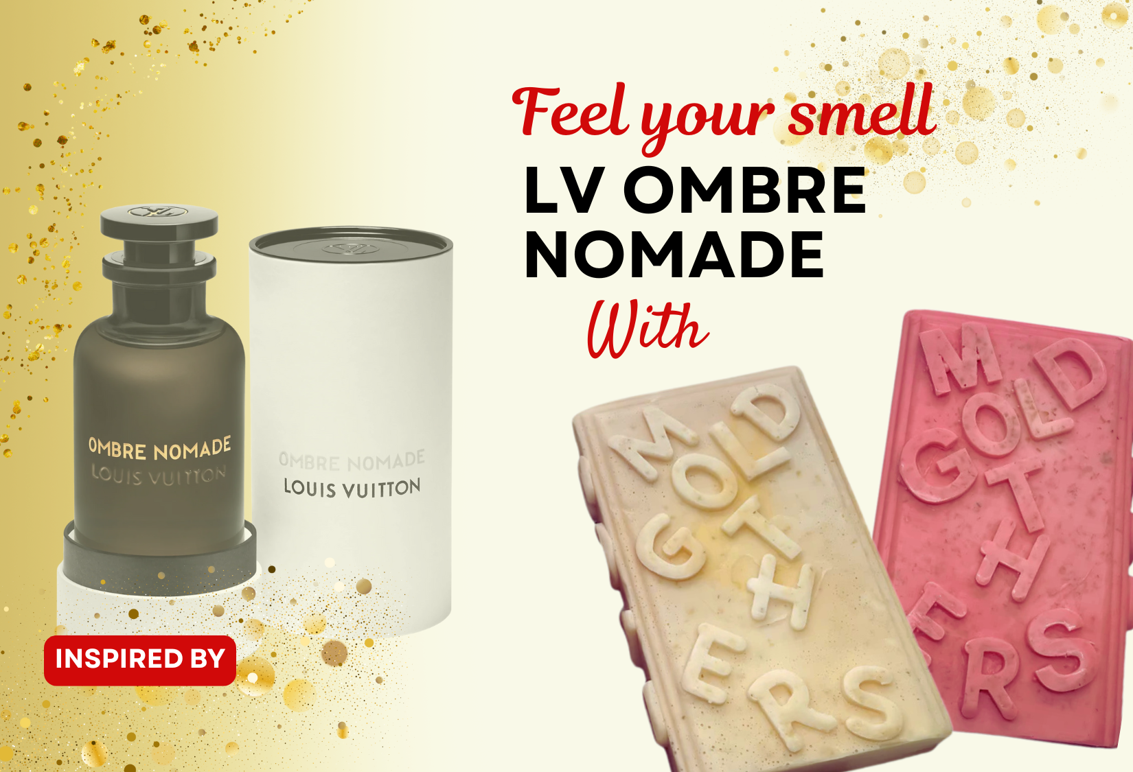 Unisex Love in Victory- Nomade (Inspired by LV Ombre Nomade) - Mothersgold