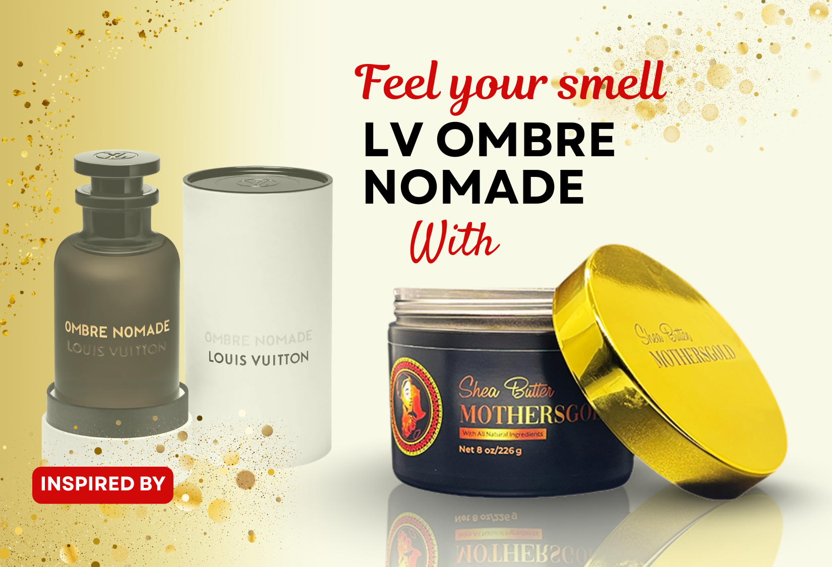 Unisex Love in Victory- Nomade (Inspired by LV Ombre Nomade) - Mothersgold