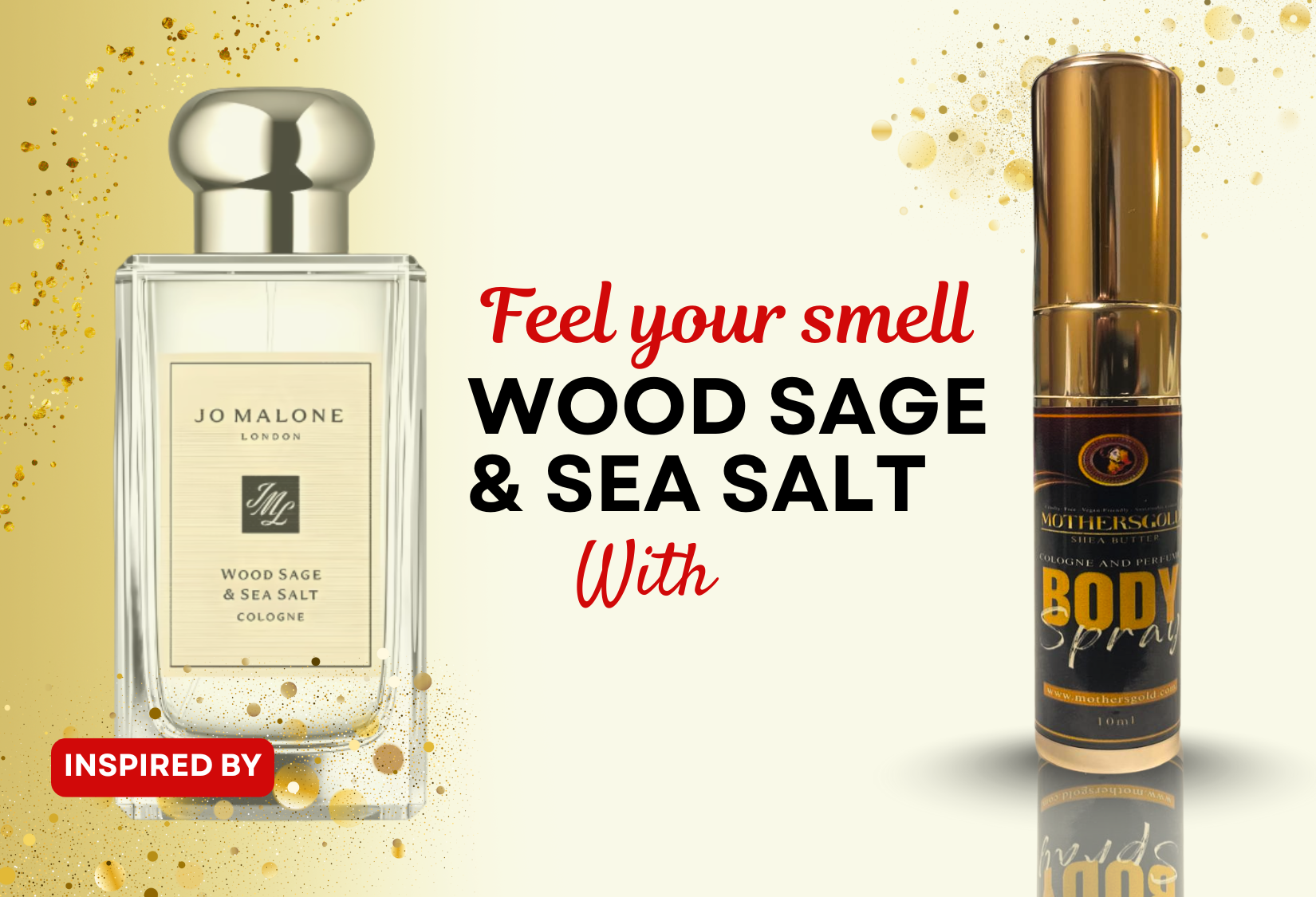 Sea Salt Gold - Jo Malone Sea ( Inspired by Wood Sage & Sea Salt Jo Malone London) - Mothersgold